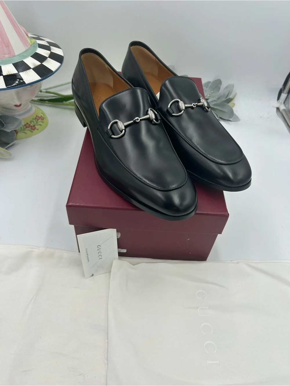 Men's Gucci horse bit leather loafer size 10.5 fits 11.5 US made in Italy